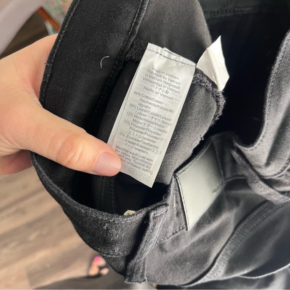 Madewell Jeans Women's 23 Cali Demi-Boot Black Frost Tencel Denim Edition J9500 - Picture 9 of 10